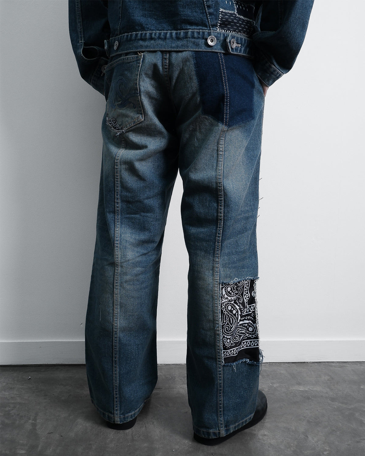 Reworked Bandana Carpenter Pants