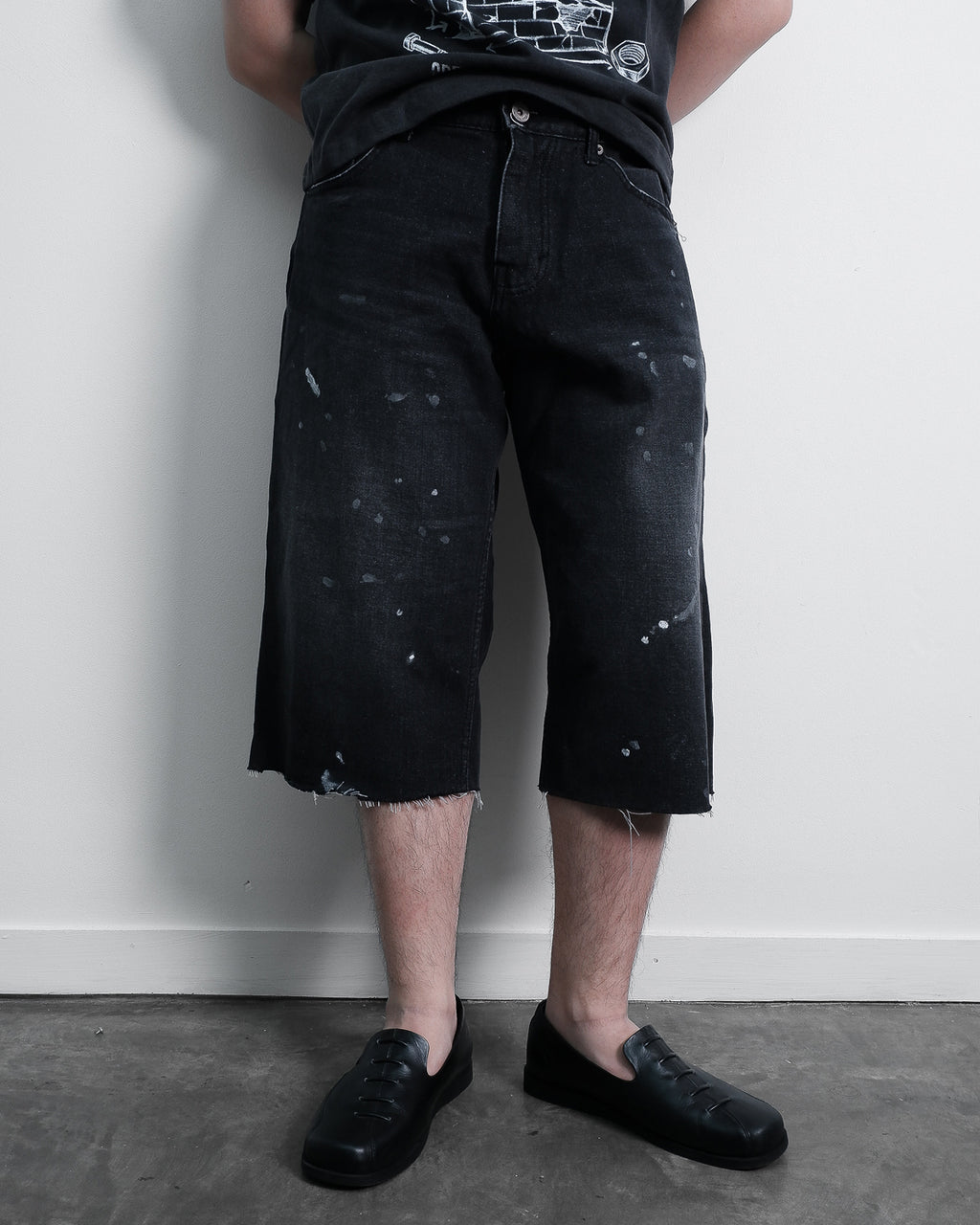 Grunge Splatter Jorts