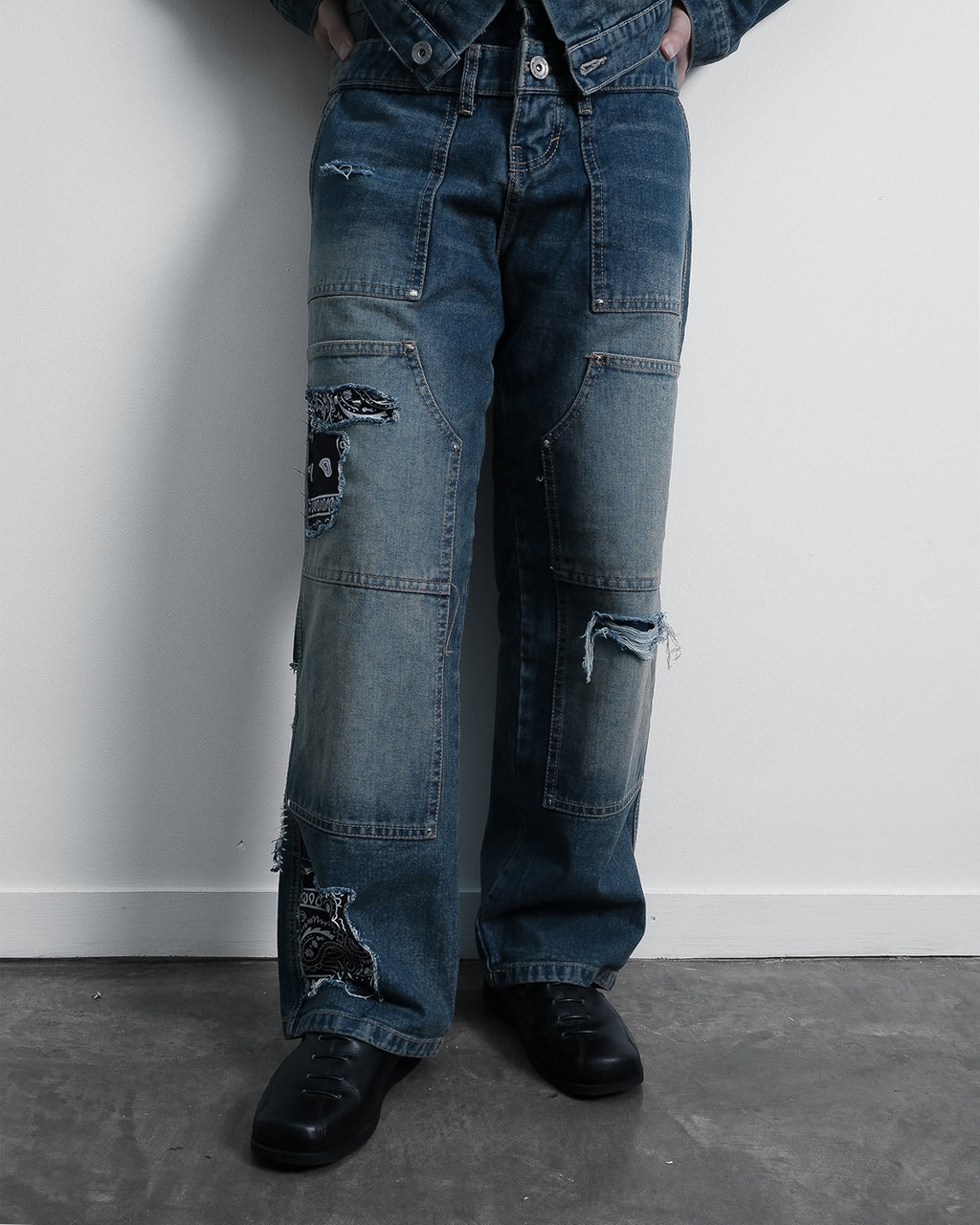 Reworked Bandana Carpenter Pants