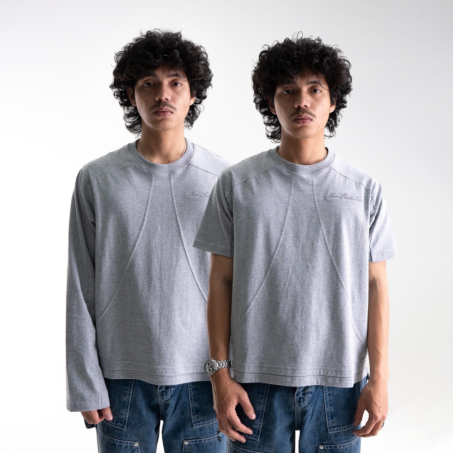 Boxy Daily Tee - Misty Grey