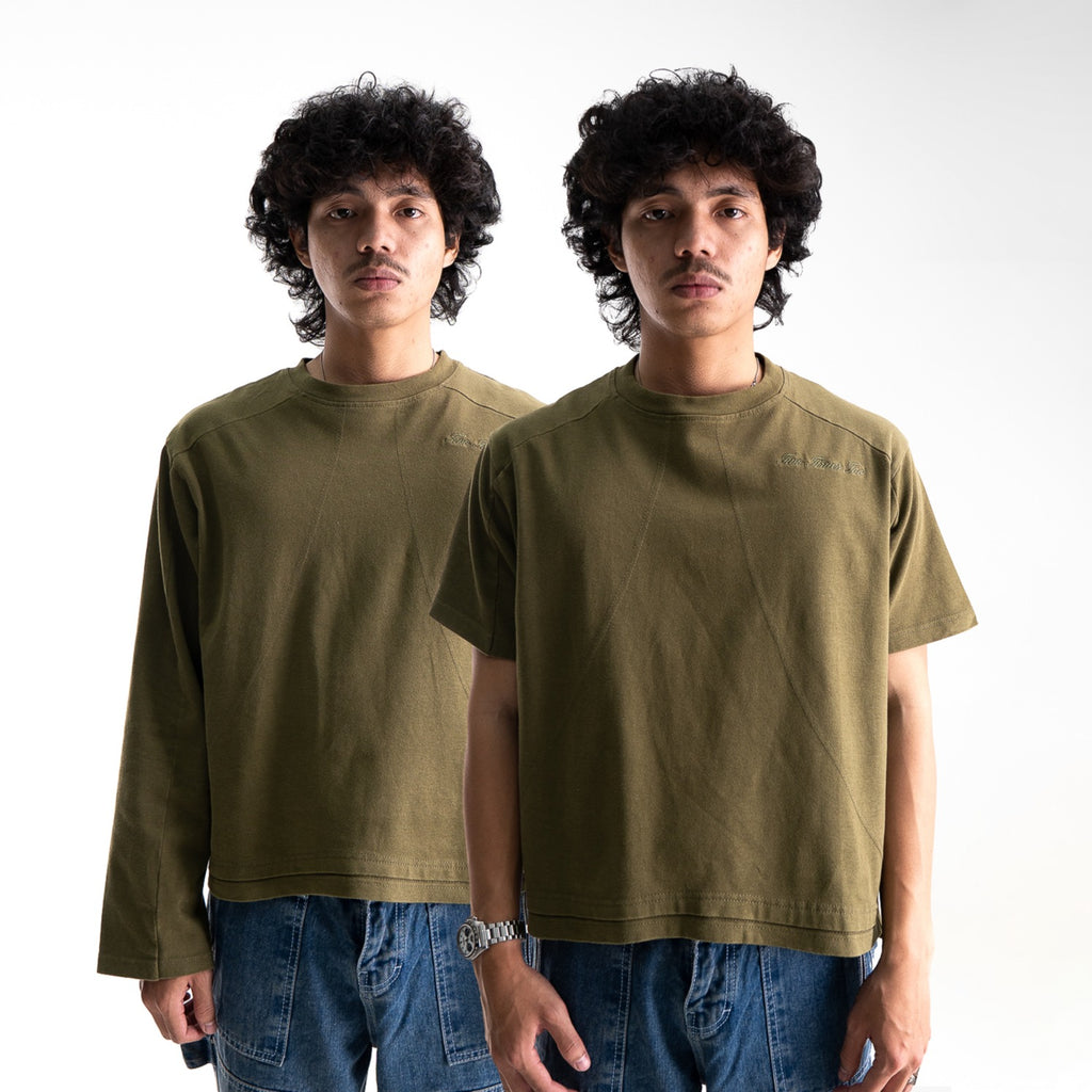 Boxy Daily Tee - Army Green