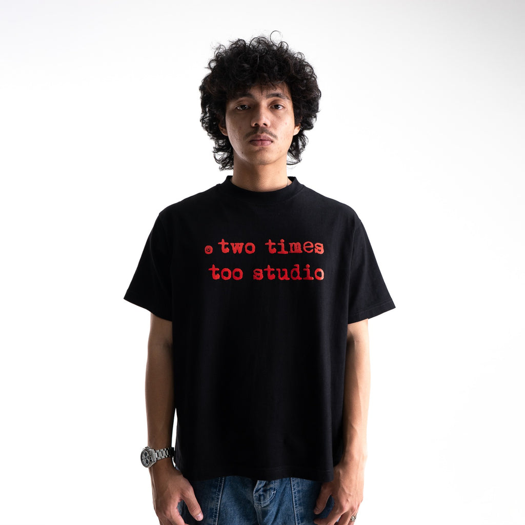 Logo Tee - Jet Black/Red
