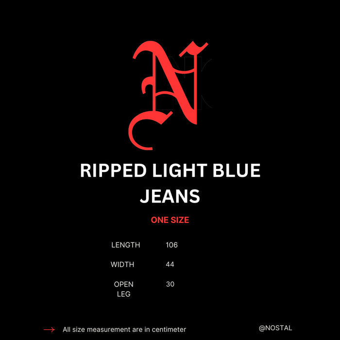 Ripped Light Blue Jeans