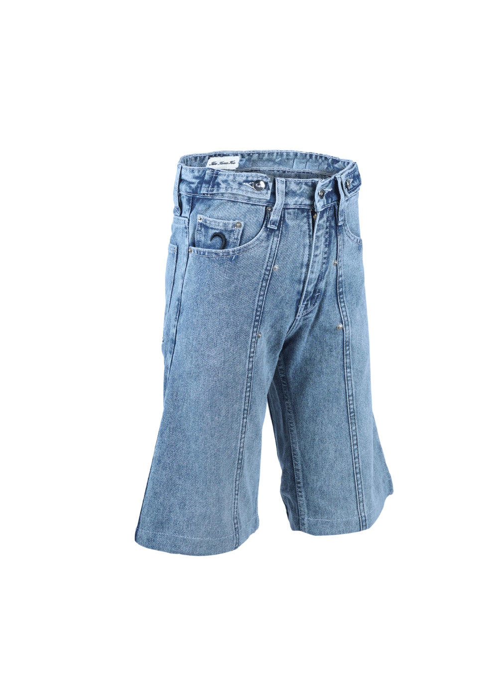 Pleated Jorts - Aged Blue