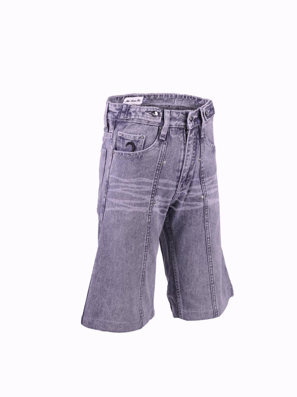 Pleated Jorts - Aged Black