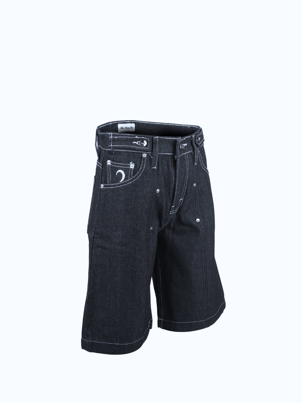 Pleated Jorts - Raw Black