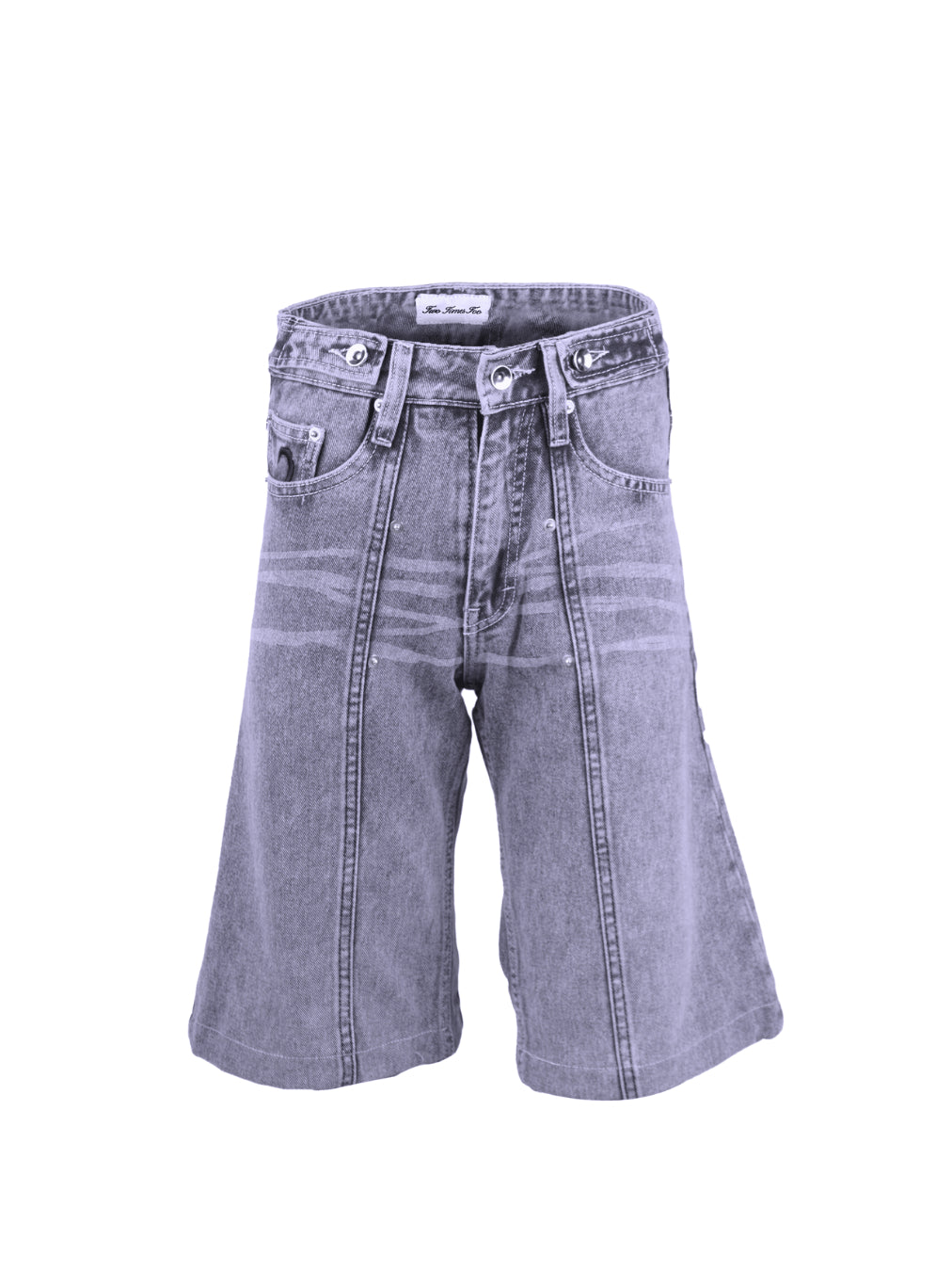Pleated Jorts - Aged Black
