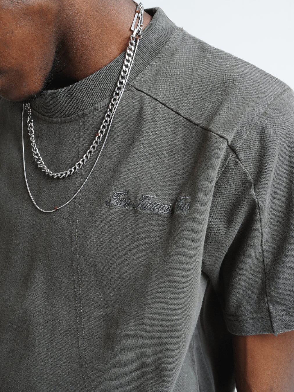 Boxy Daily Tee Vintage Grey