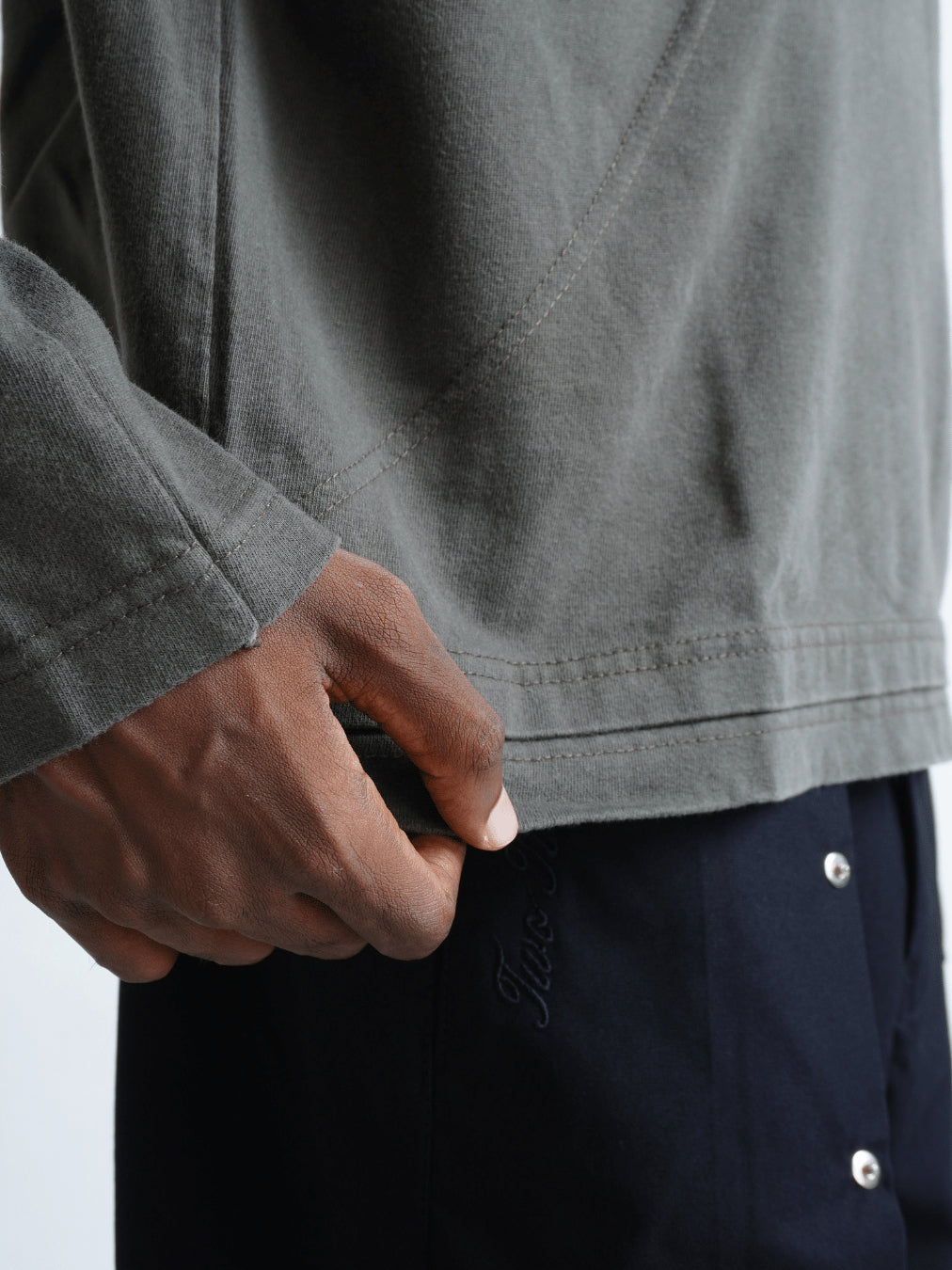 Boxy Daily Tee Vintage Grey