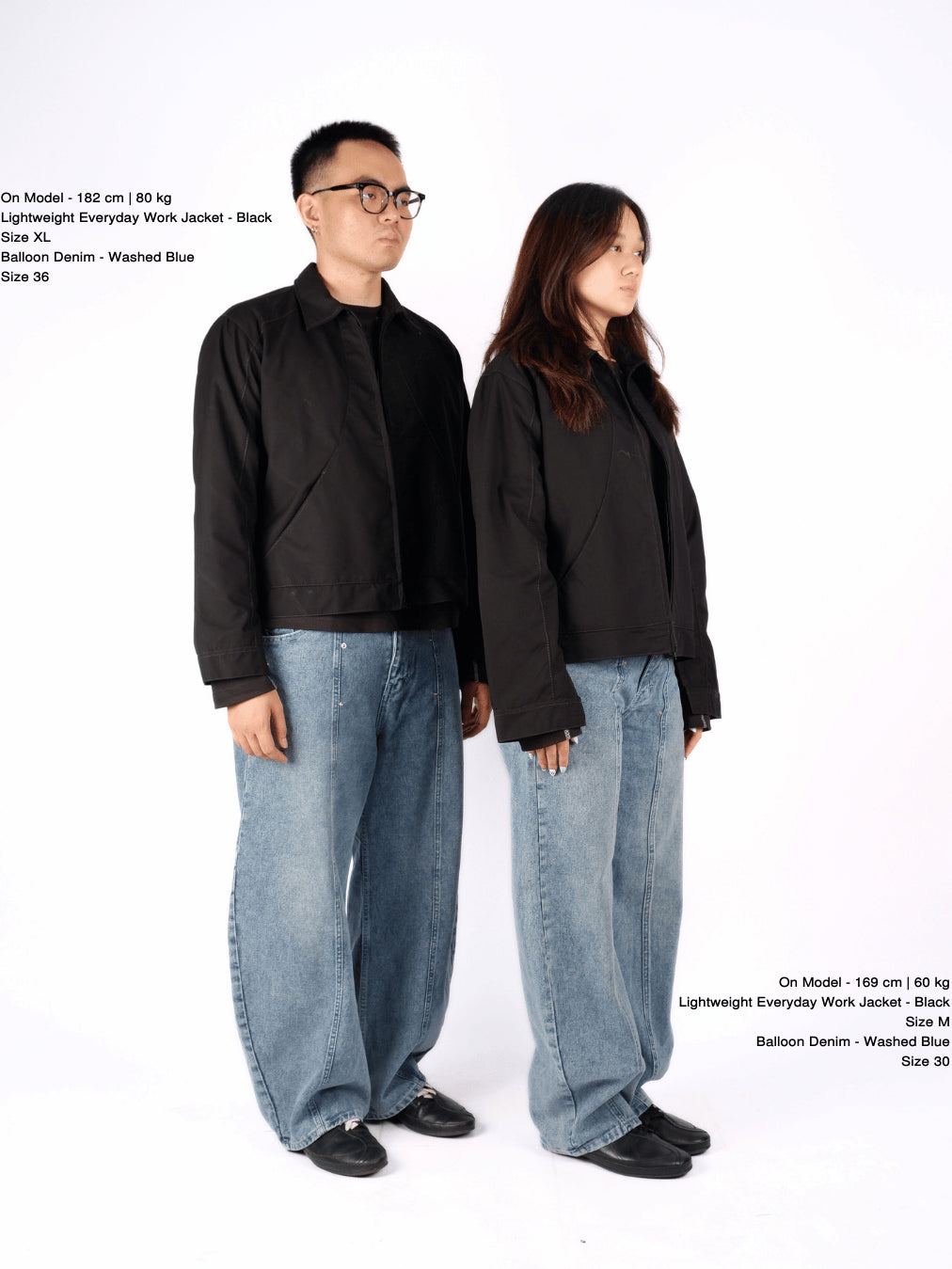 Lightweight Everyday Work Jacket - Jet Black