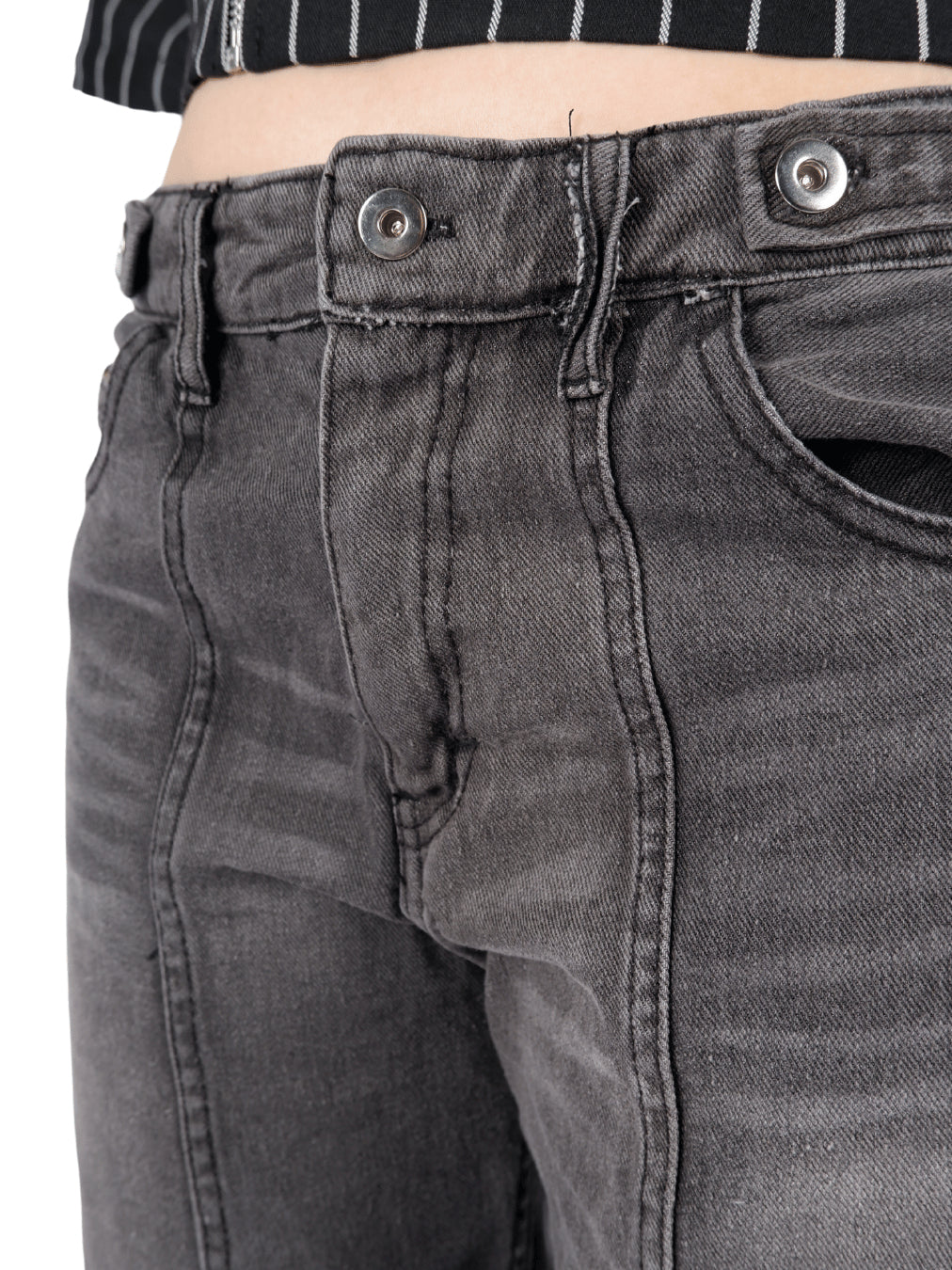 Regular Balloon Denim - Aged Black