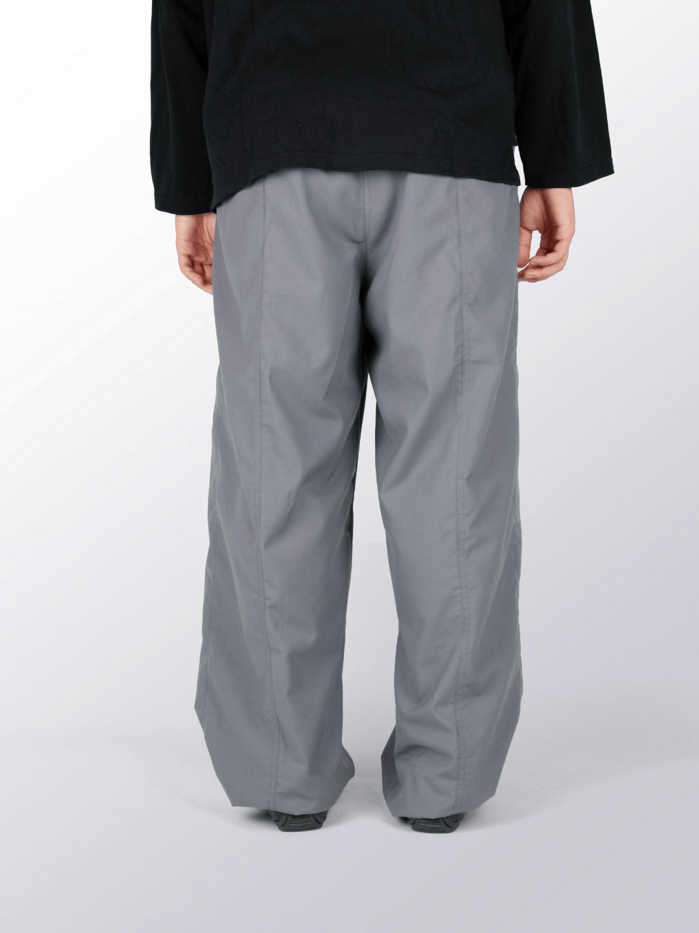 Balloon Pleated Trousers - Charcoal