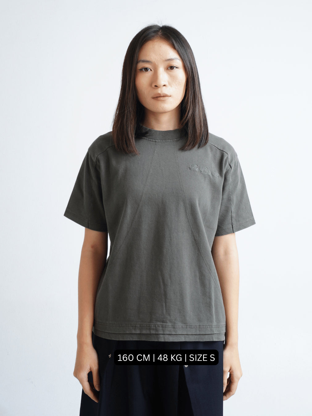 Boxy Daily Tee Vintage Grey