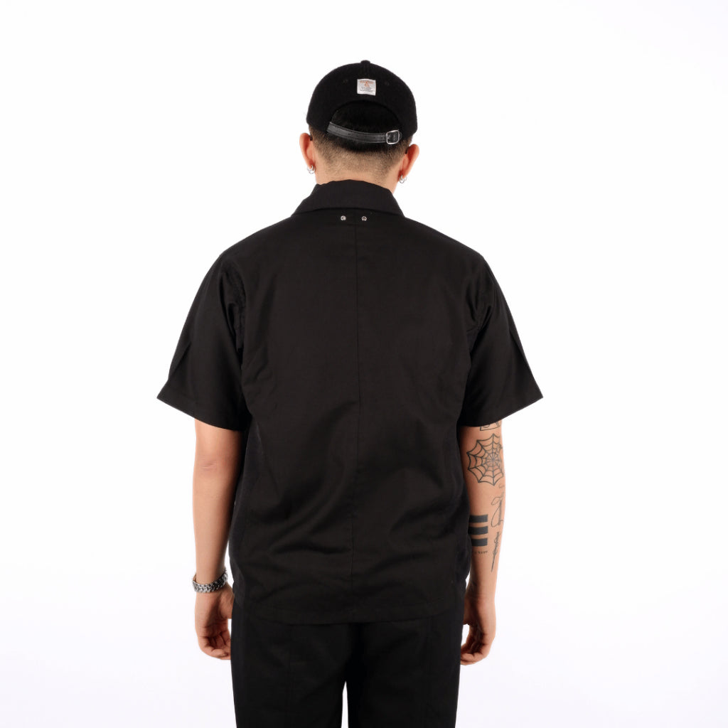 Two Tone Holiday Work Shirt - Black/Black