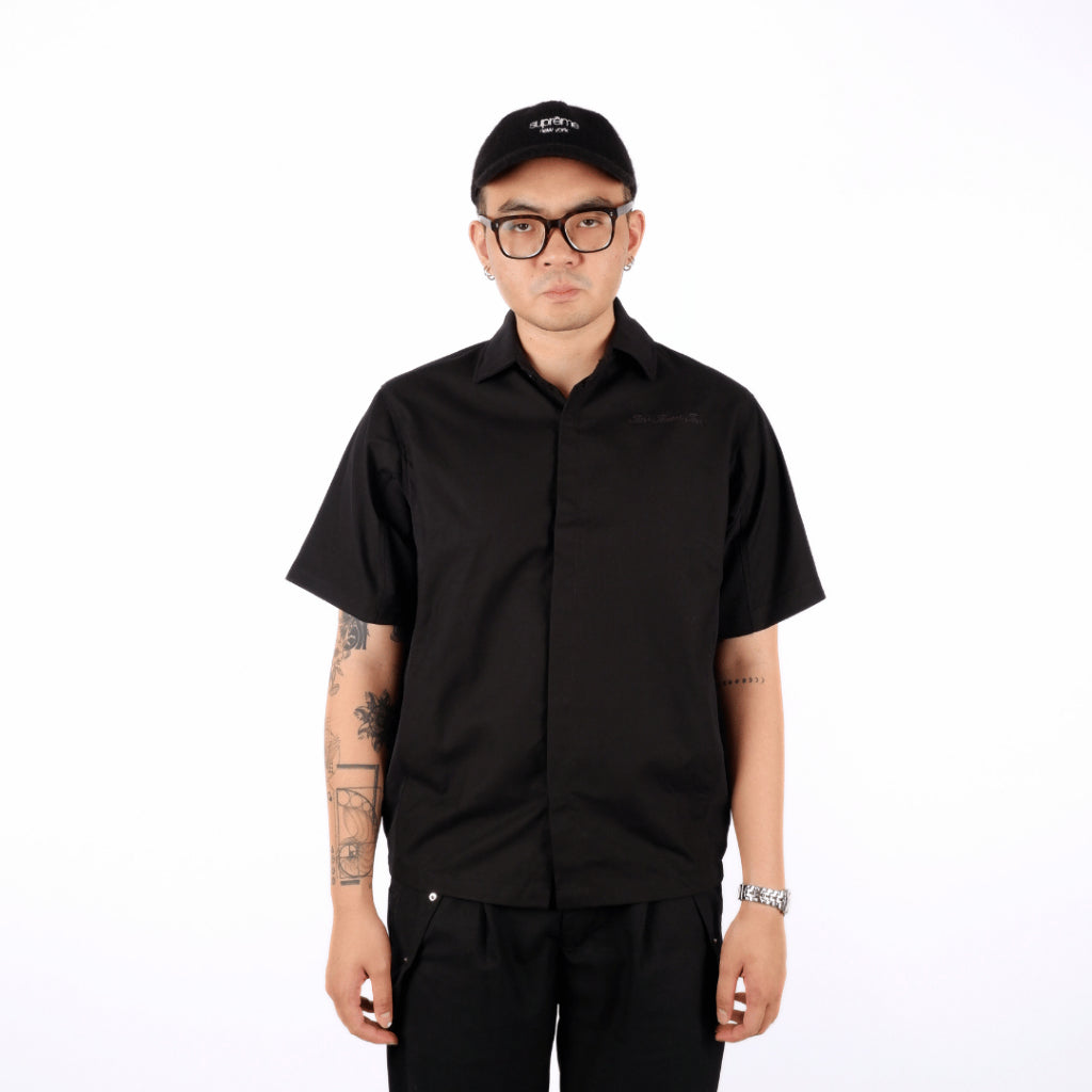 Two Tone Holiday Work Shirt - Black/Black