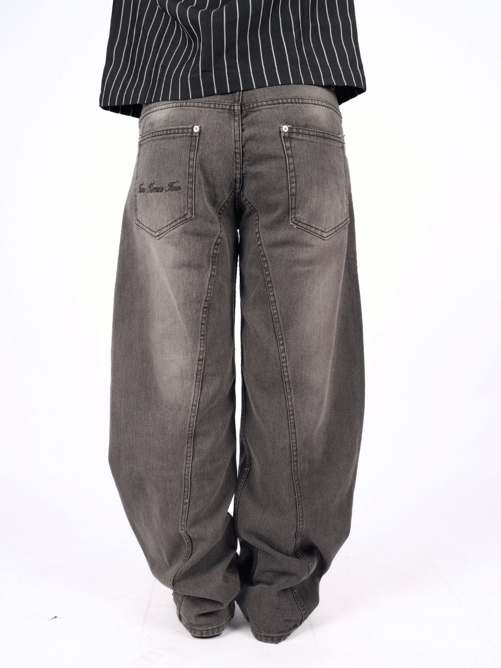 Regular Balloon Denim - Aged Black