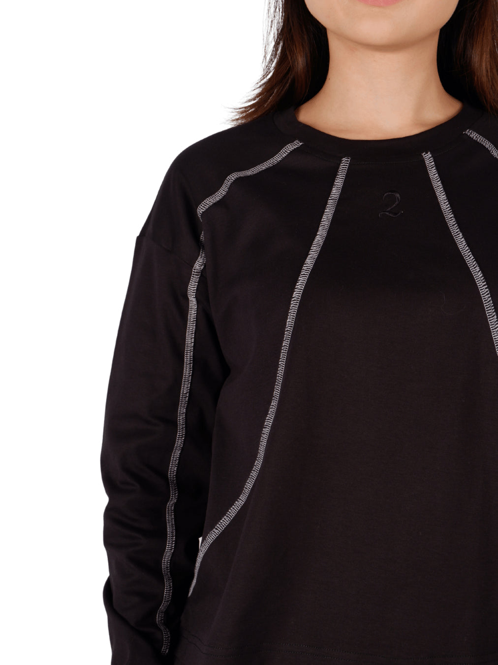 Boxy Daily Longsleeve Flux Contra White