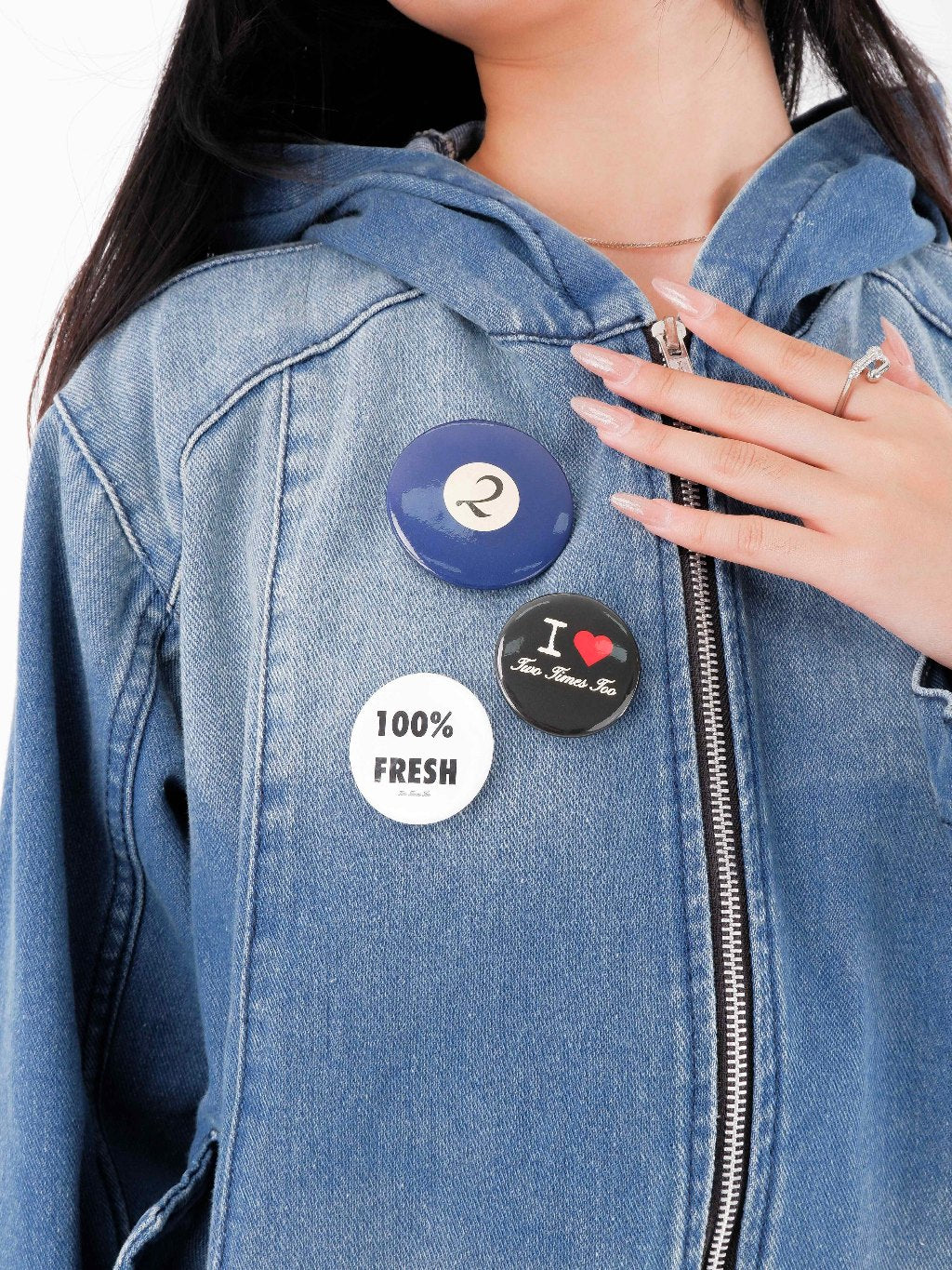 Denim Active Jacket - Washed Blue