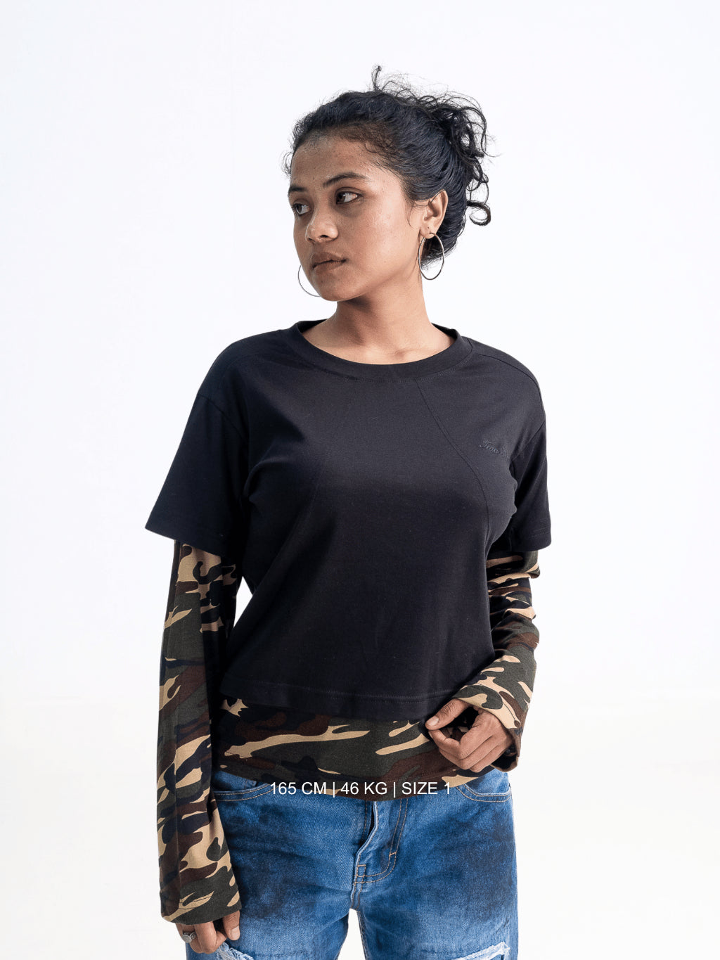 Double Layered Camo Tee