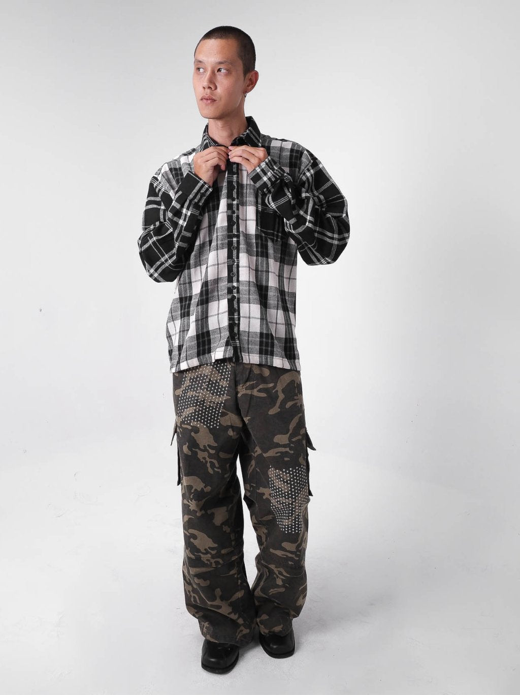 Overlay Plaid Shirt