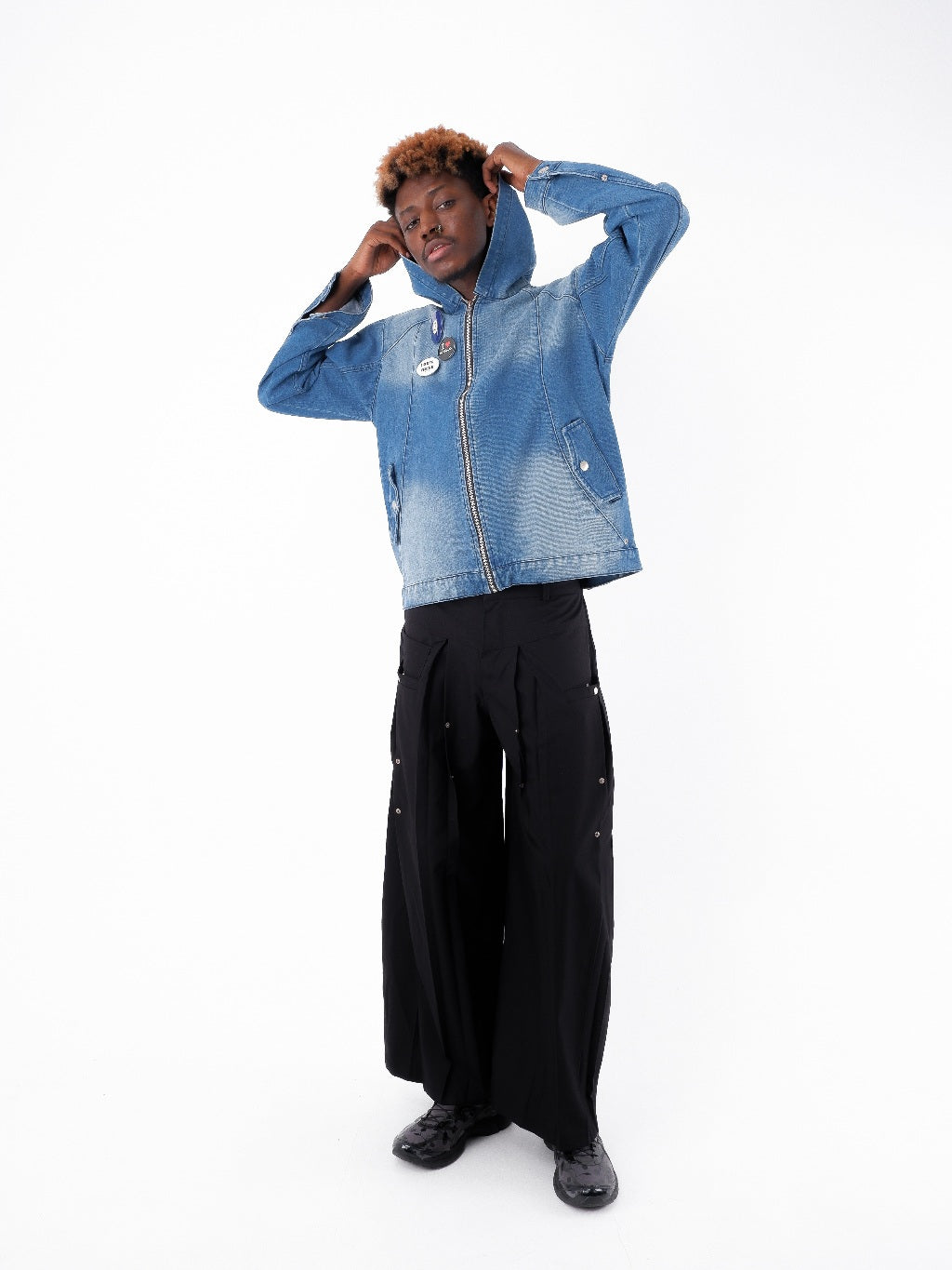 Denim Active Jacket - Washed Blue