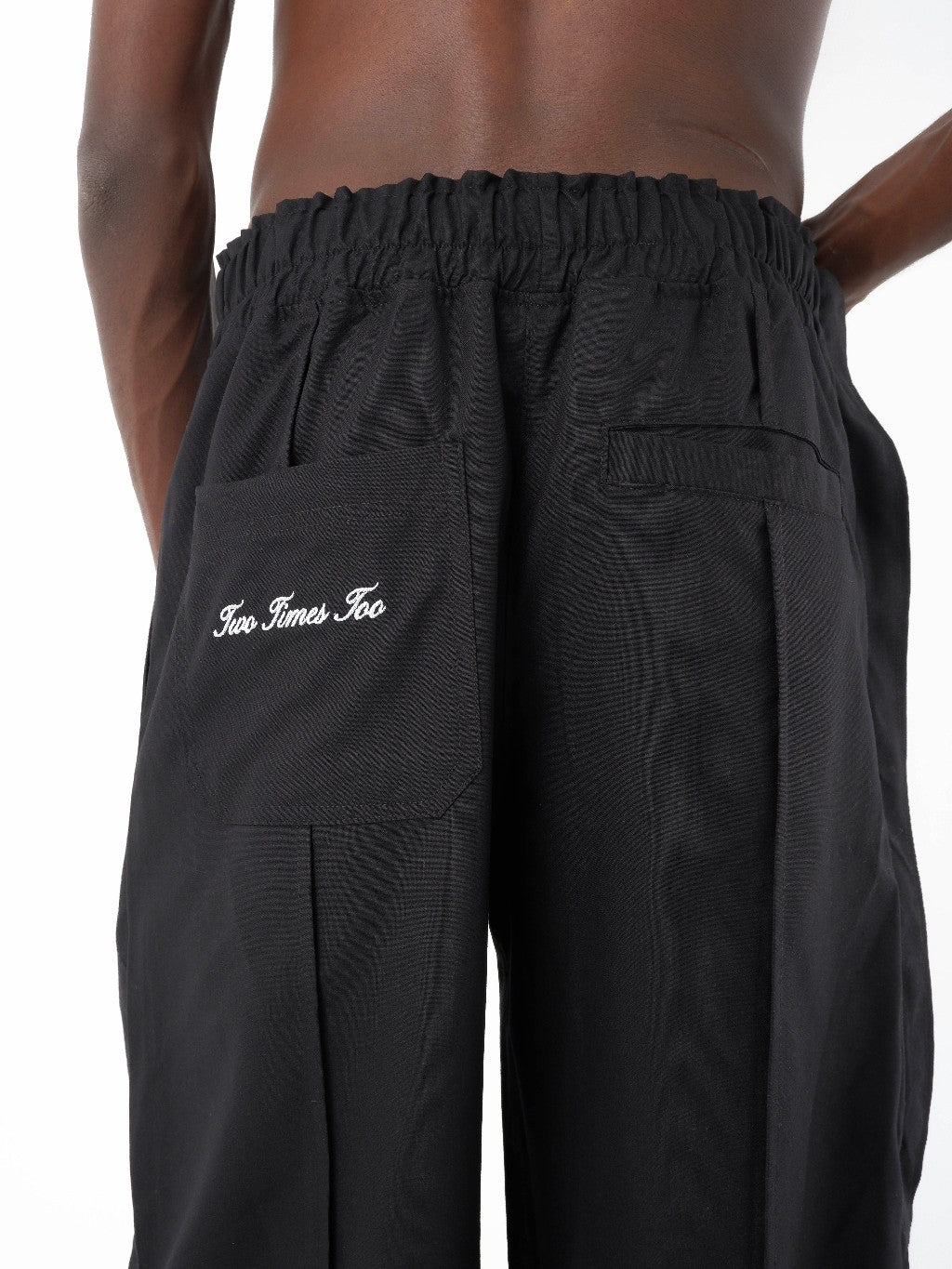 Detachable Layered Trousers - Jet Black