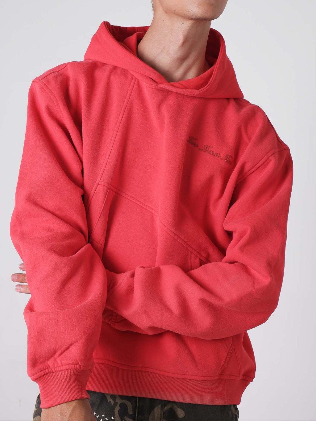 Rift Hoodie Washed - Red