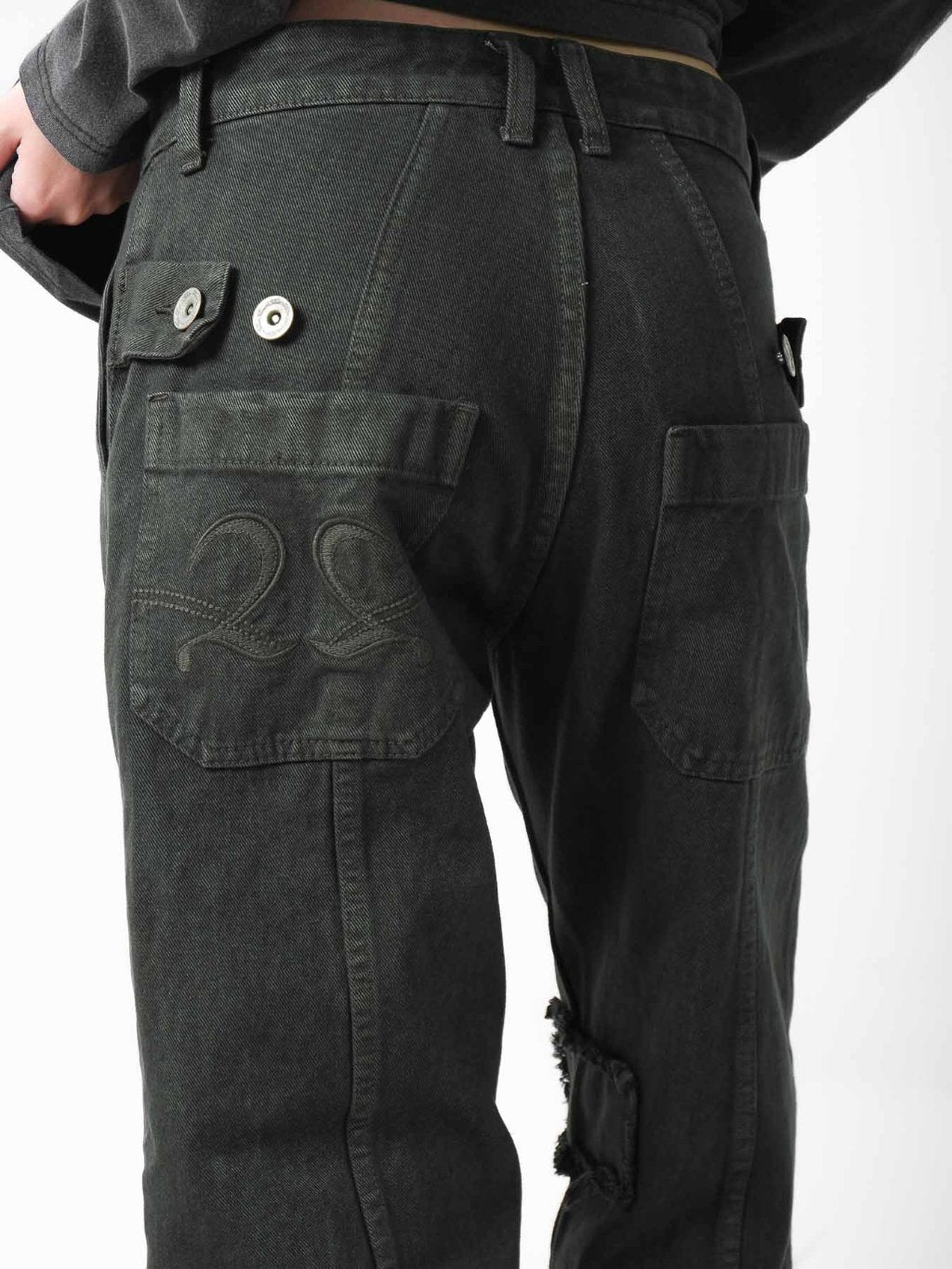 Fieldwork Fatigue Denim Pants - Dark Green