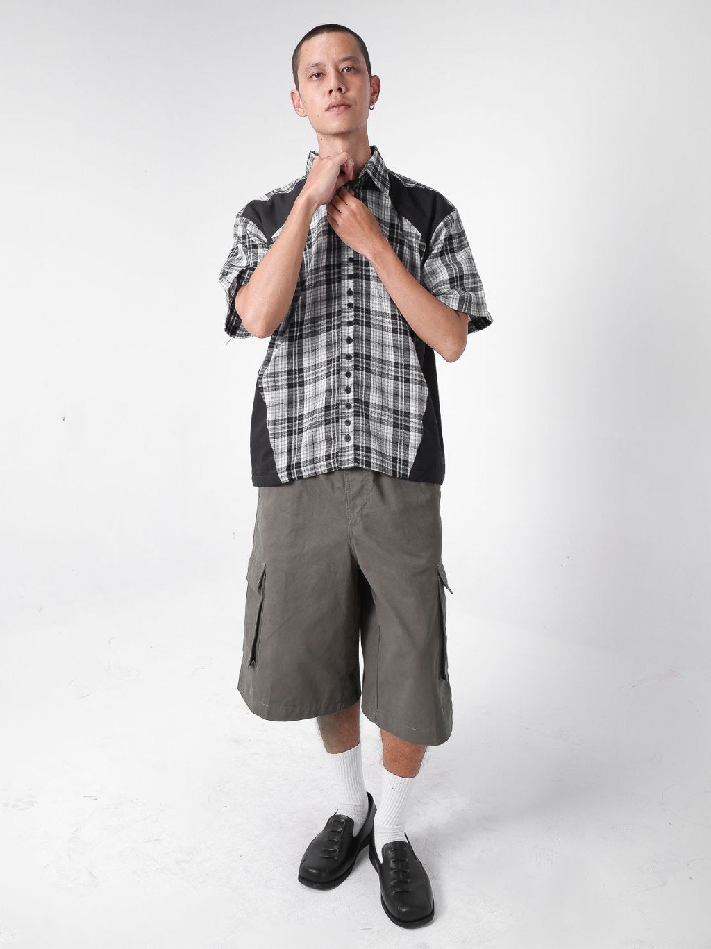 Split Plaid Shirt