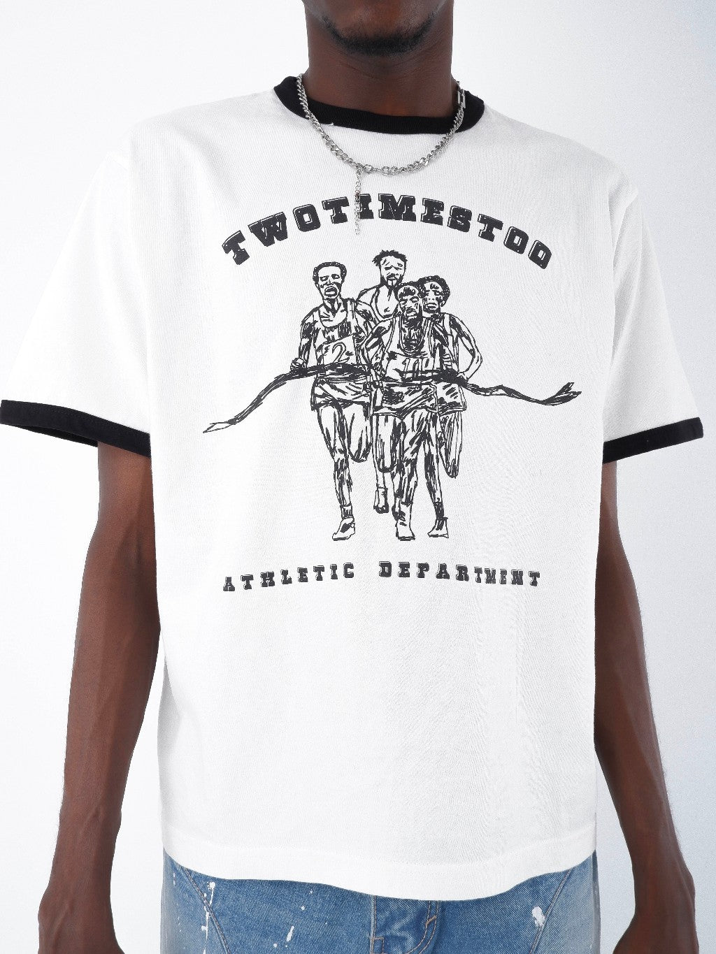 Marathon Ringer Tee - Broken White