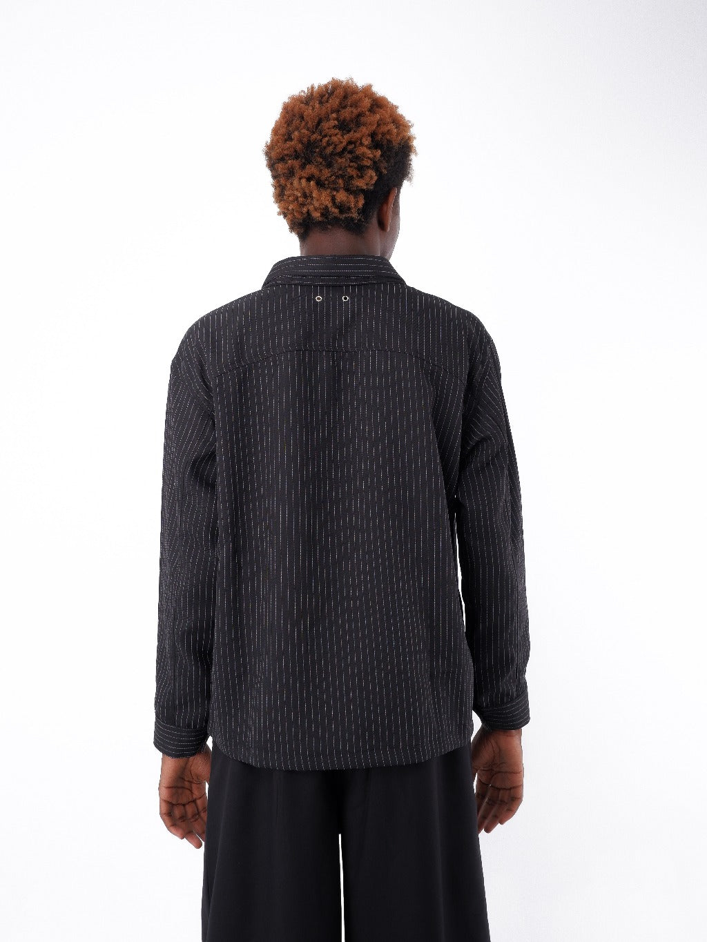 Pinstripe Multi Button Shirt