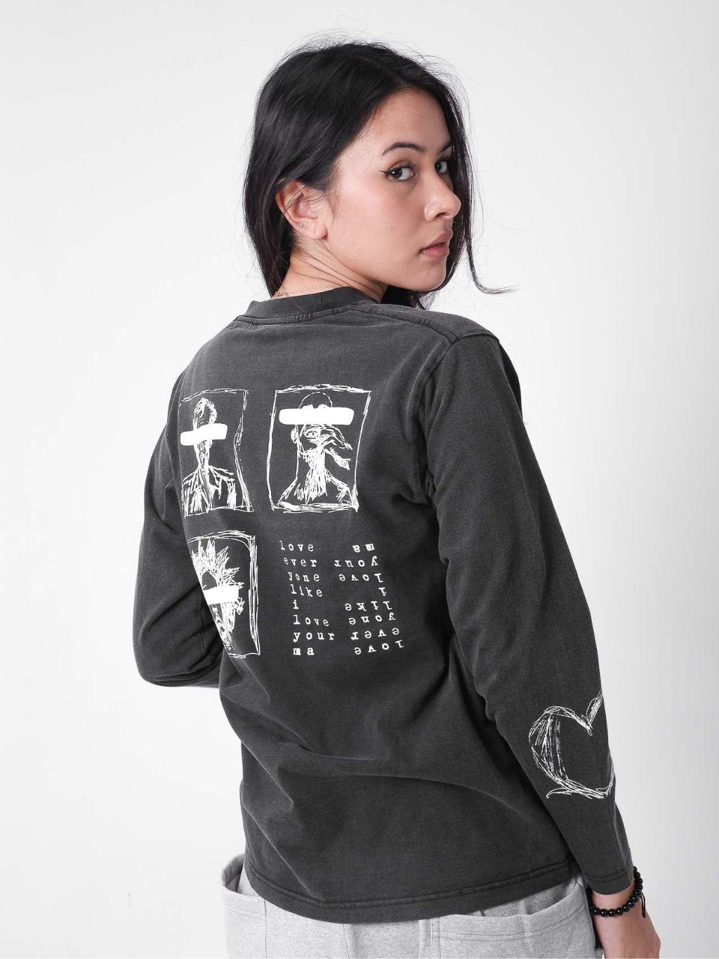 Erode Longsleeve - Washed Black