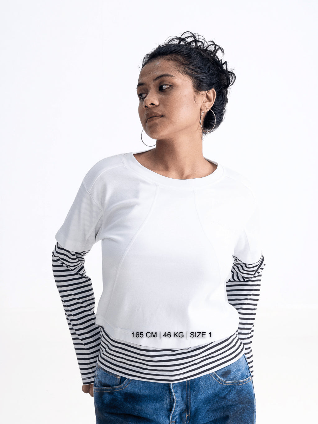 Double Layered Stripe Tee
