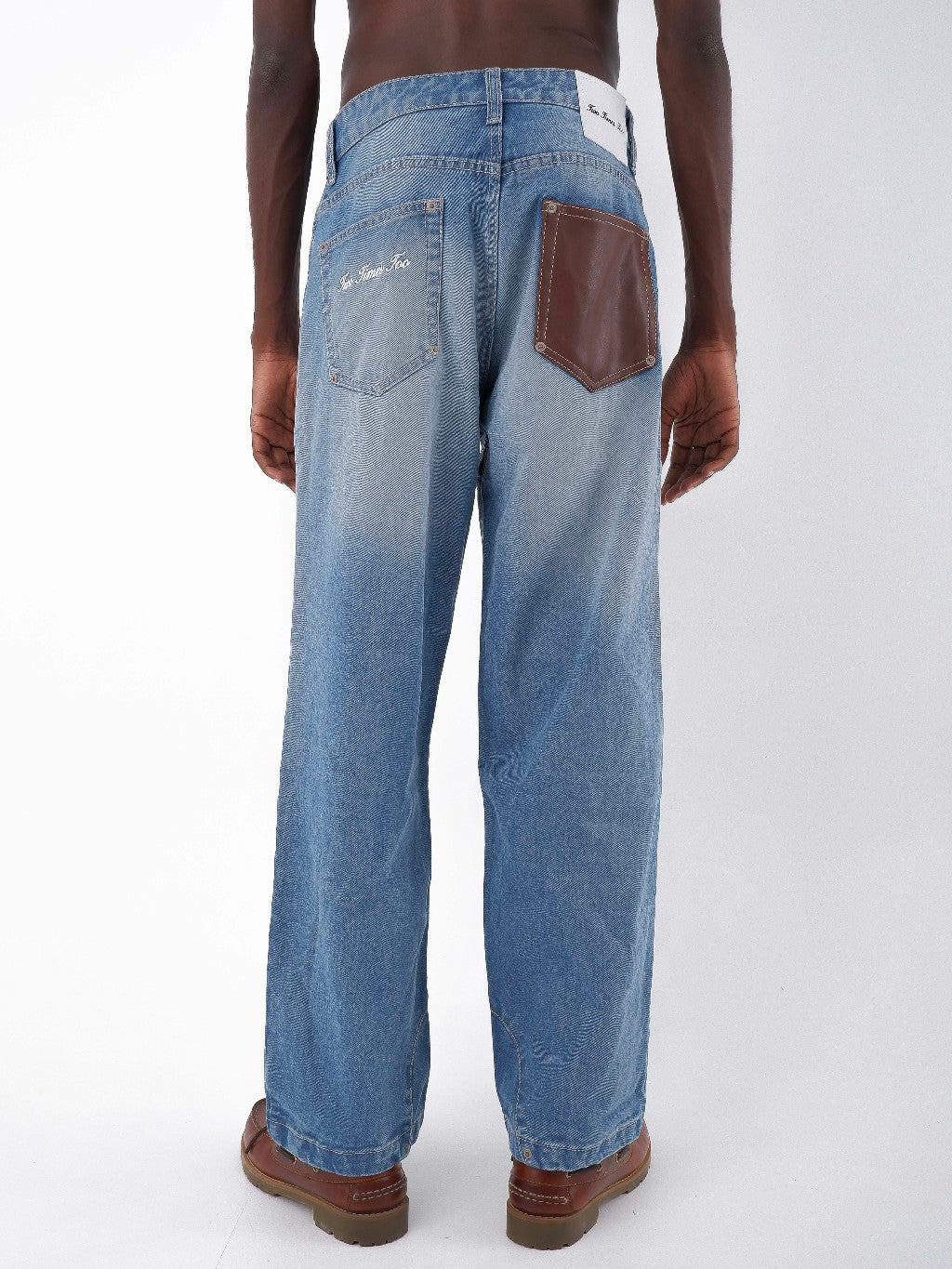 Splattered Cowboy Denim - Washed Blue