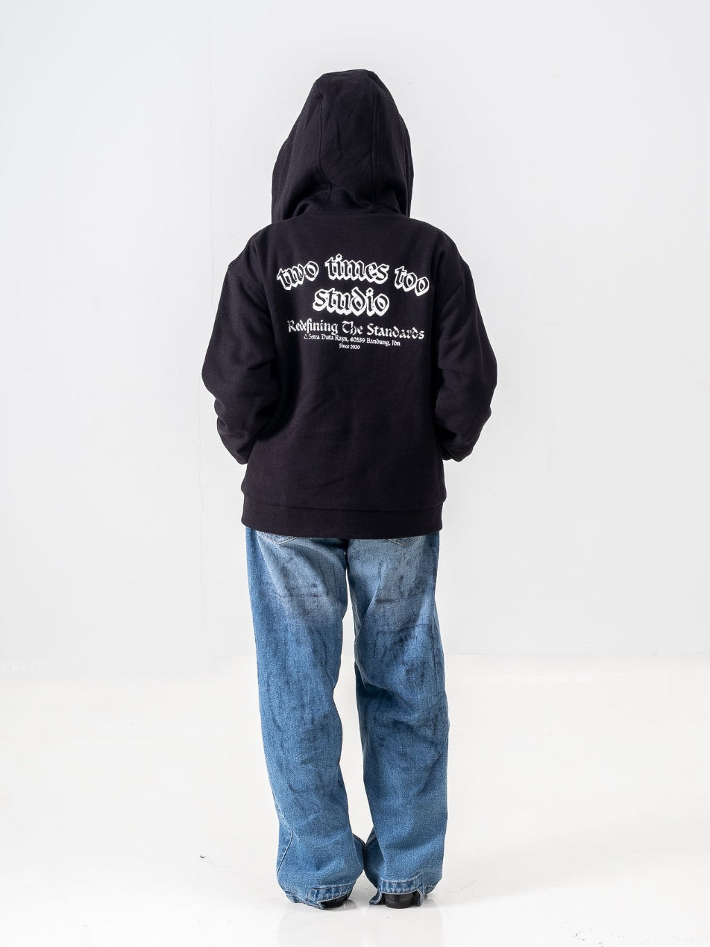 Reversible Stripe Zip Hoodie
