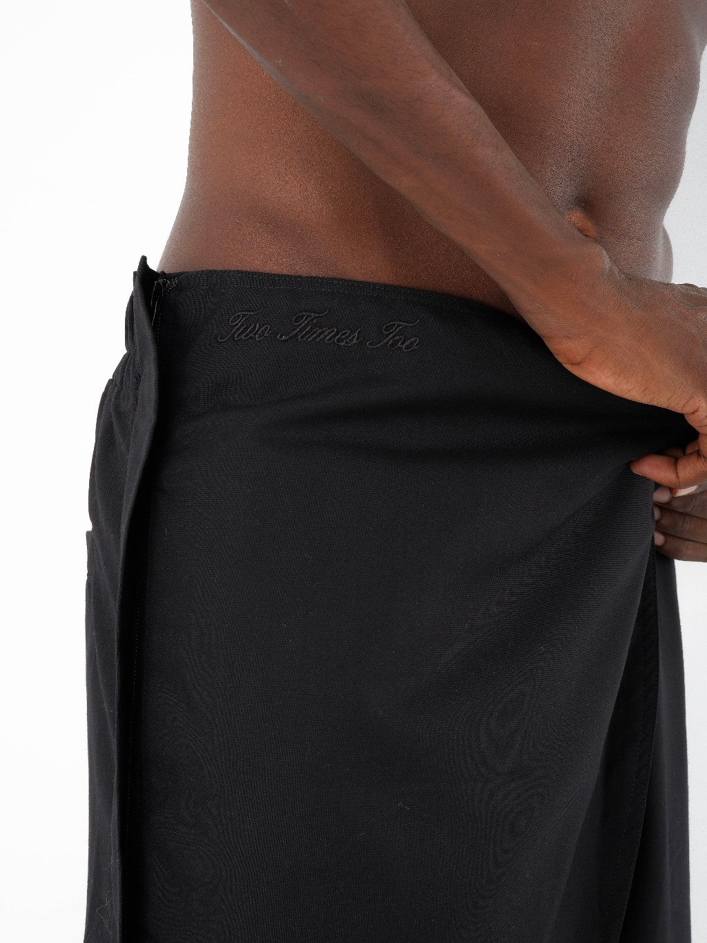 Detachable Layered Trousers - Jet Black