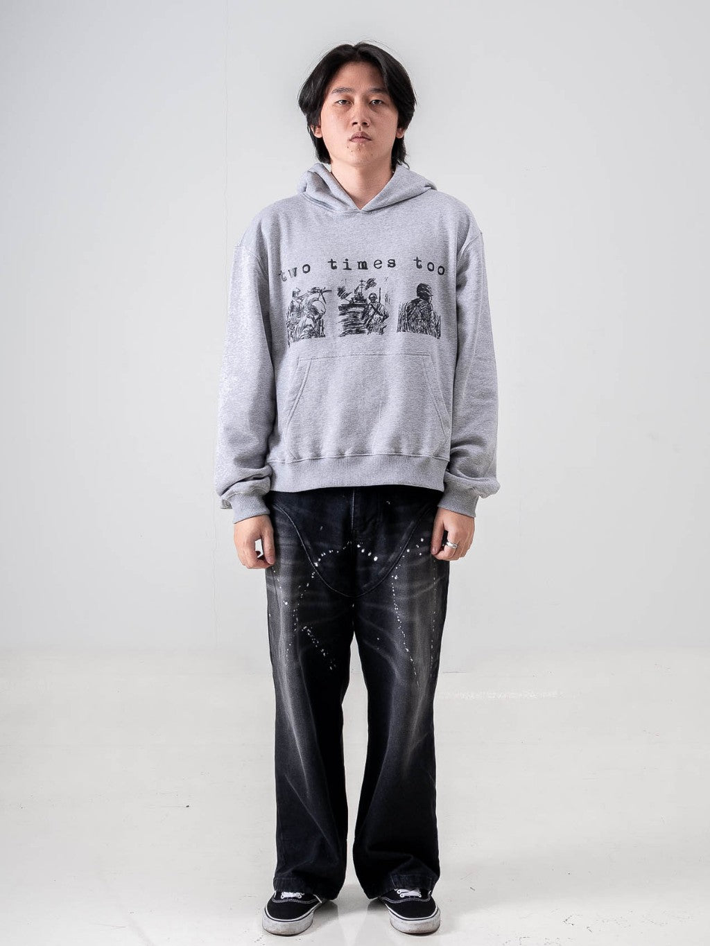 War Hoodie - Light Grey