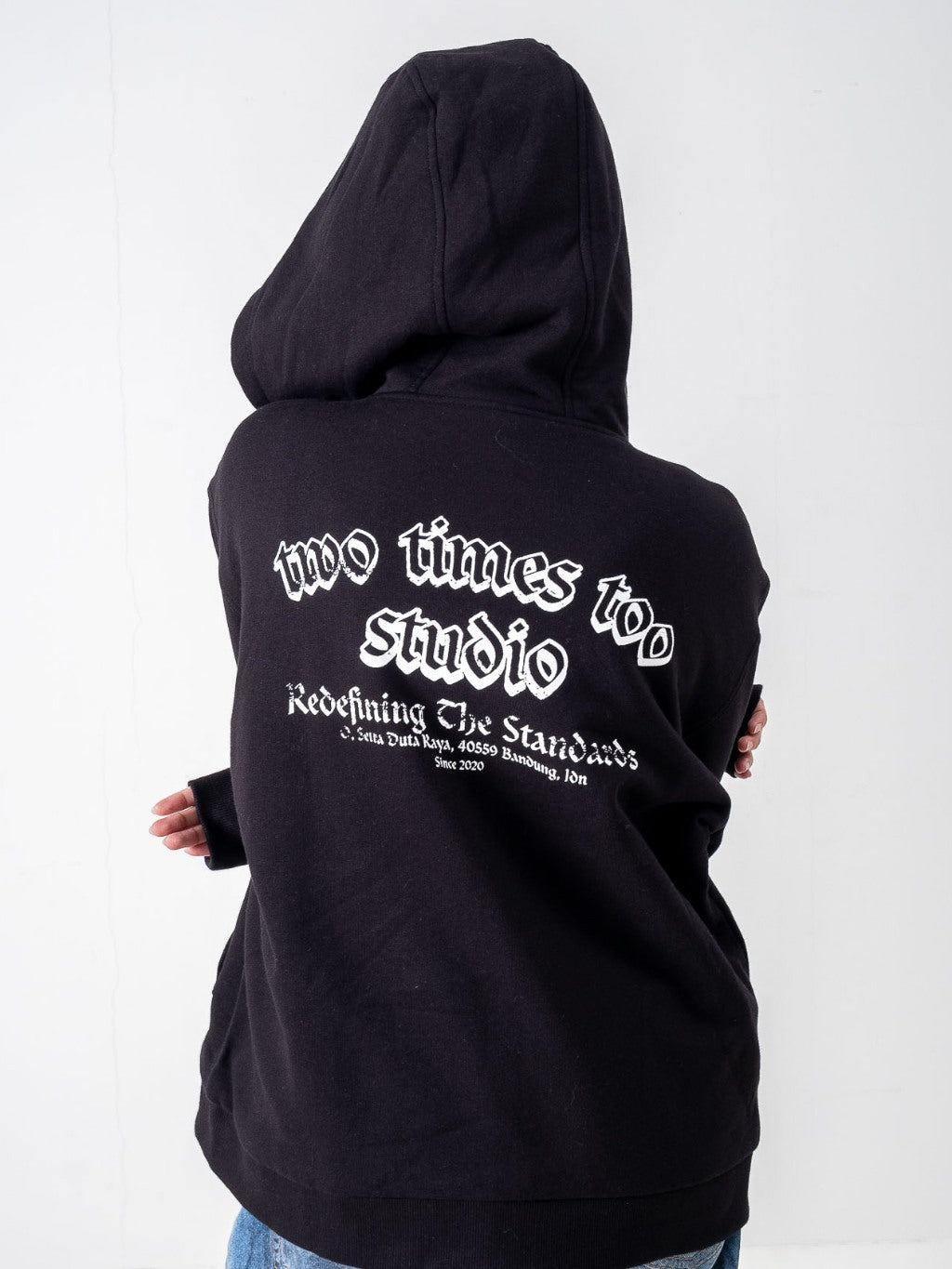 Reversible Stripe Zip Hoodie