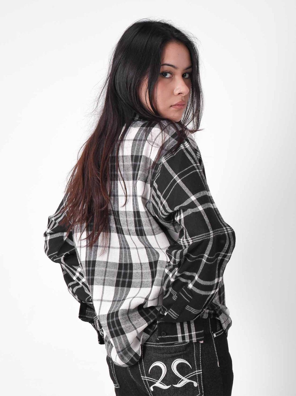 Overlay Plaid Shirt