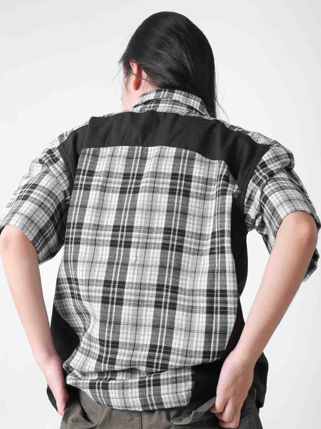 Split Plaid Shirt