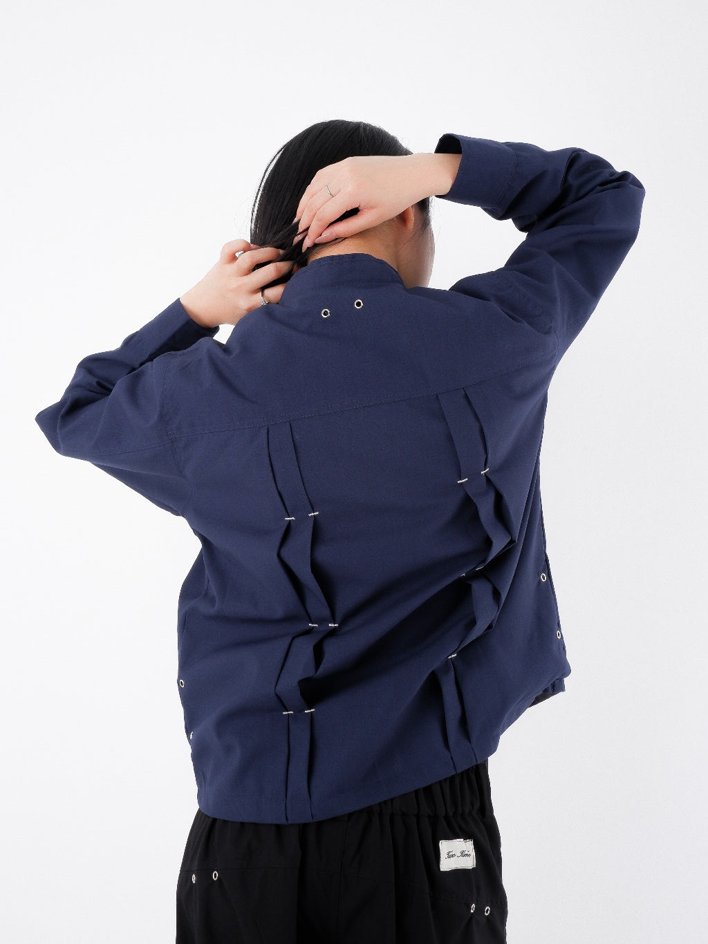 Chinese Jacket - Navy / Cream