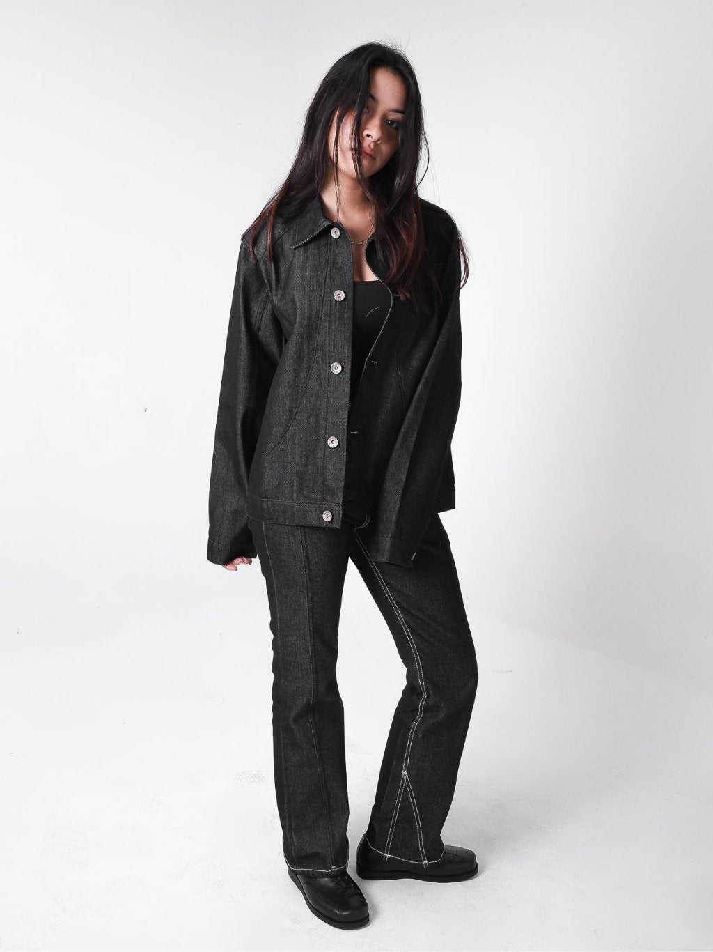 Arc Denim Jacket - Raw Black
