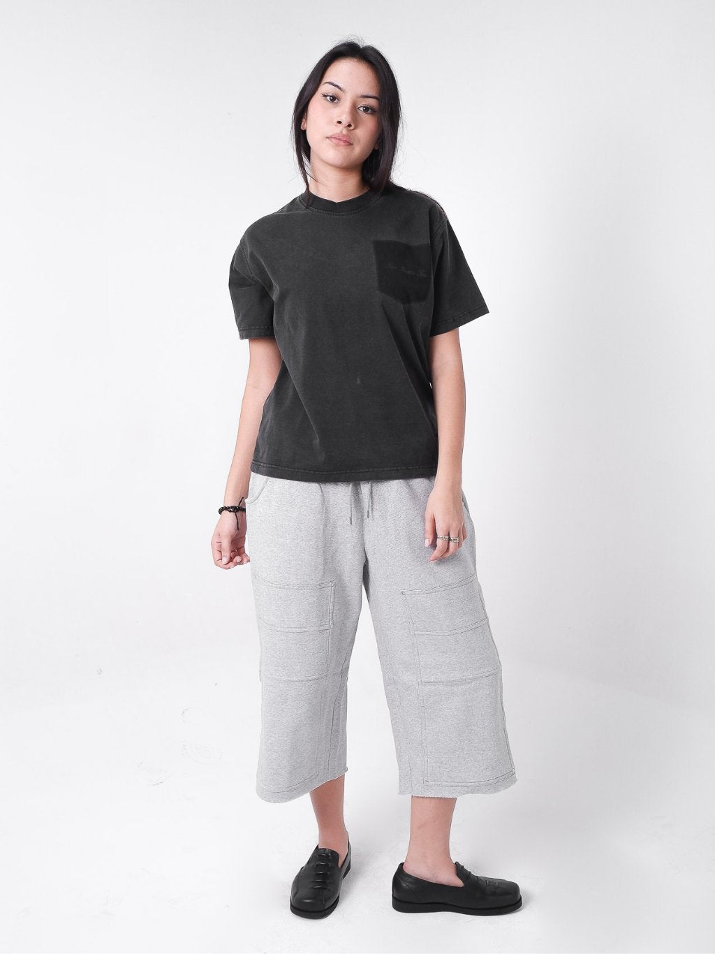 Ghost Pocket Tee - Washed Black