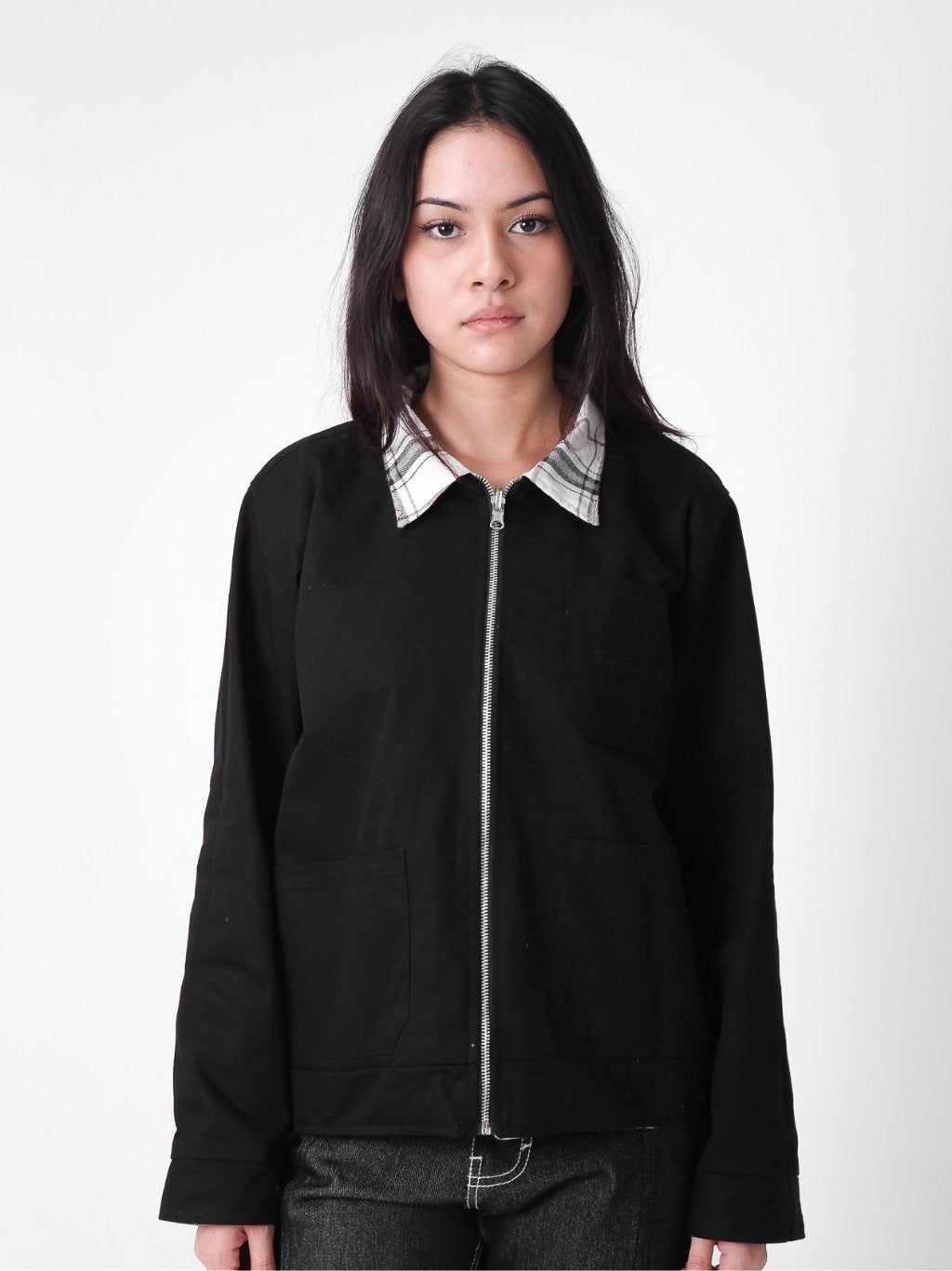 Reversible Type 1 Jacket Plaid/Black