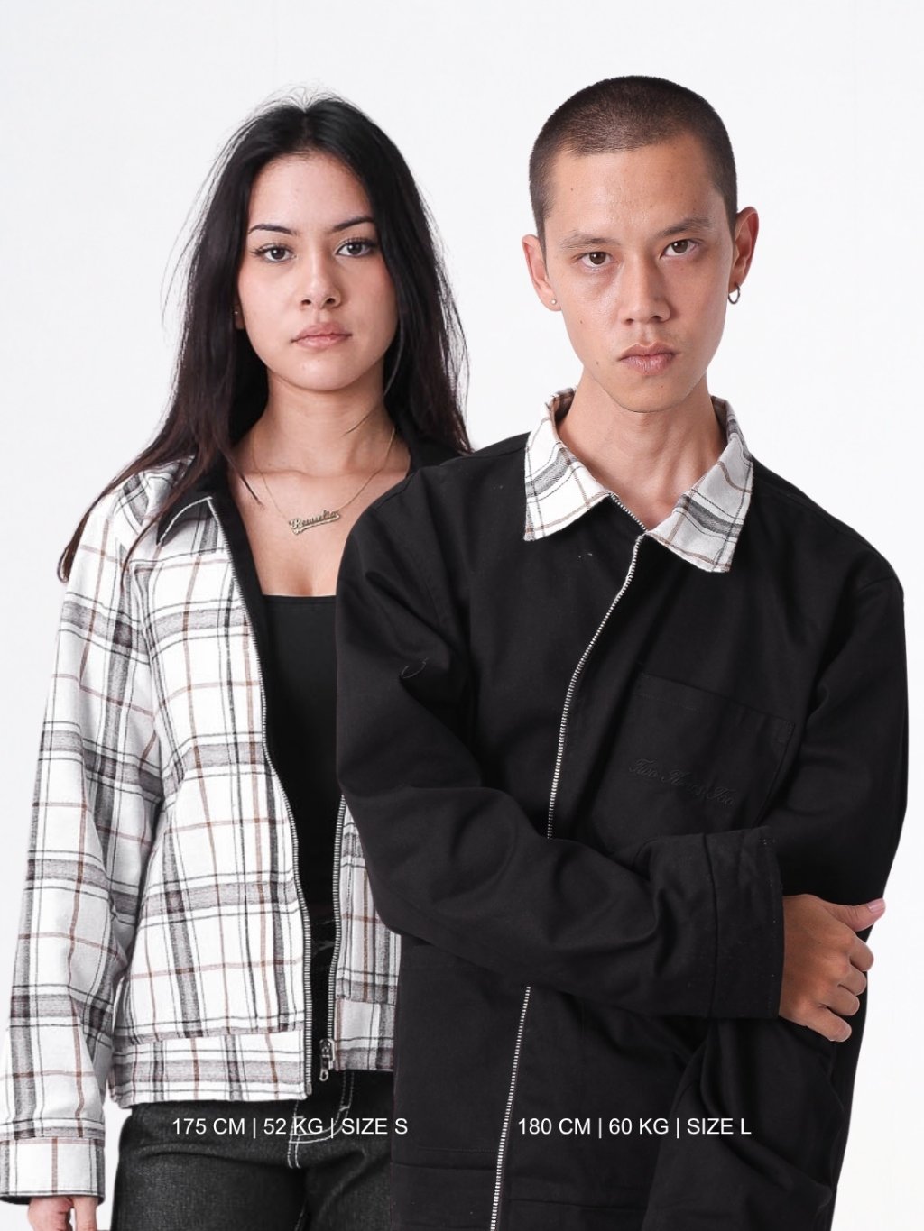 Reversible Type 1 Jacket Plaid/Black