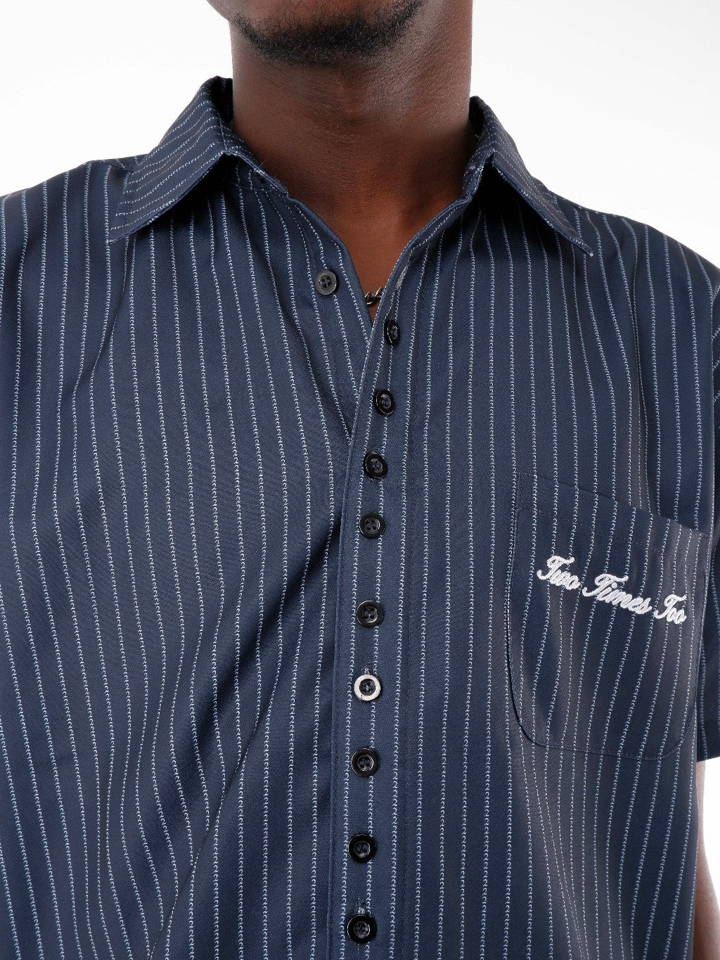 Logo Stripe Multi Button Workshirt