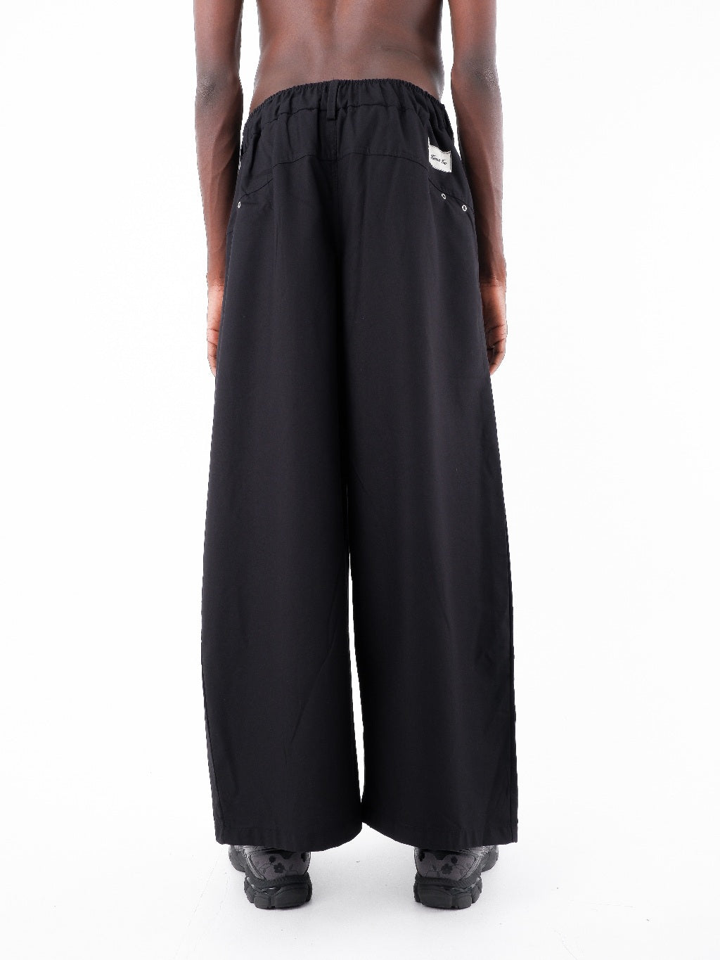 Double Pleated Trousers - Jet Black