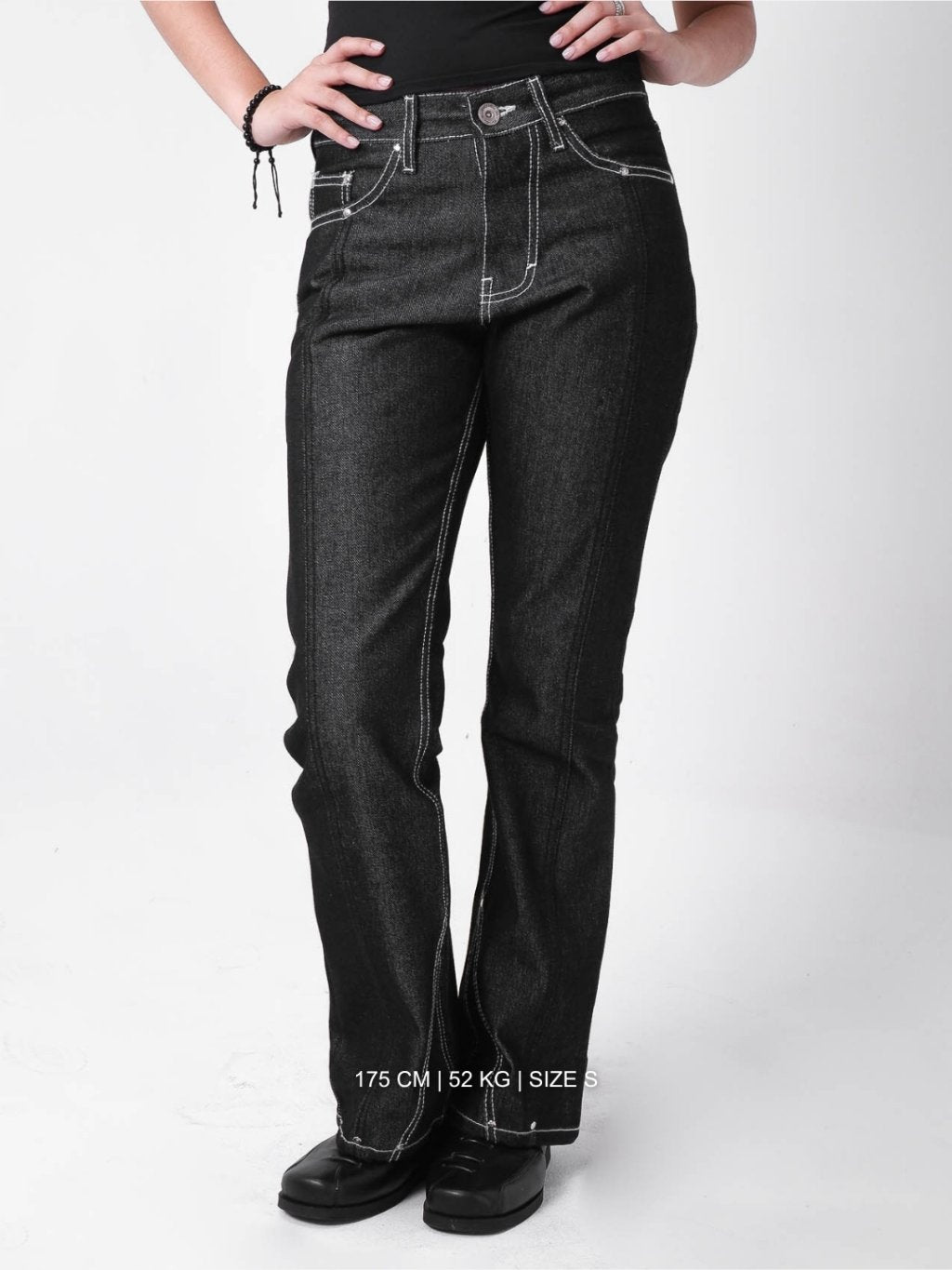 Drift Flared Denim - Raw Black