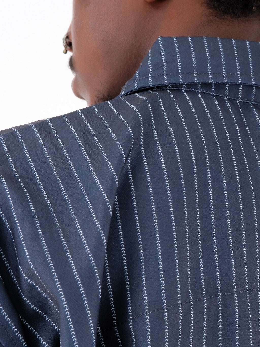 Logo Stripe Multi Button Workshirt