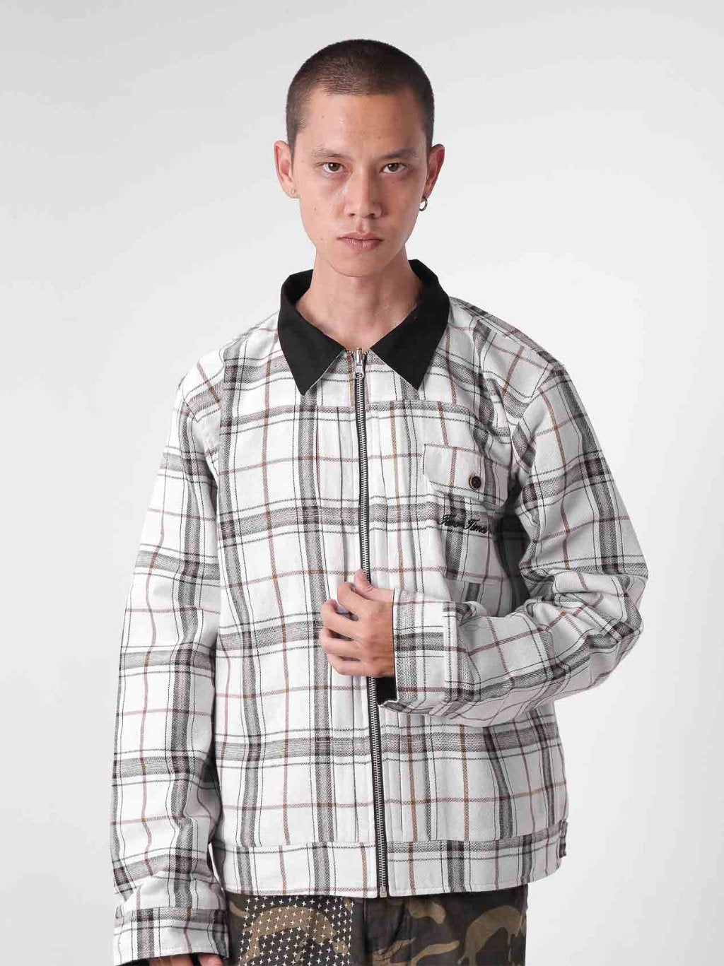 Reversible Type 1 Jacket Plaid/Black